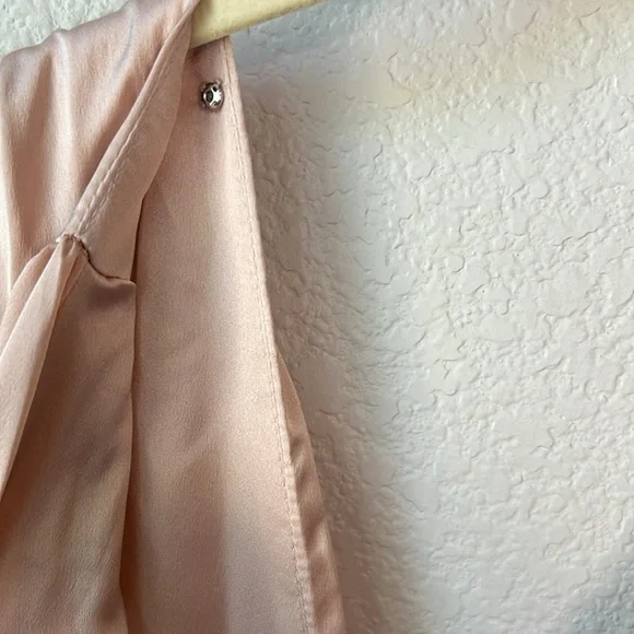 ASOS Edition Satin V Neck Sleeveless Bridesmaid Maxi Dress Size 6 - Picture 10 of 10